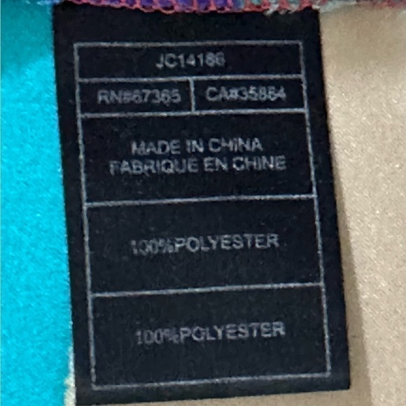 Jack sz sm sleeveless top in a silky look multi colored  Back is a wrap style - Picture 14 of 14